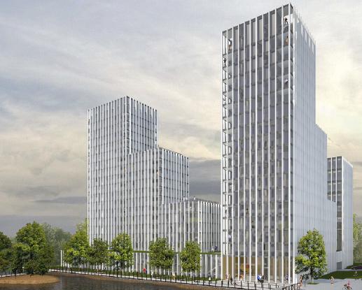 Bureaux skyhome - Construction de 194 logements et 5 000 m² de bureaux sur l’île de Nantes